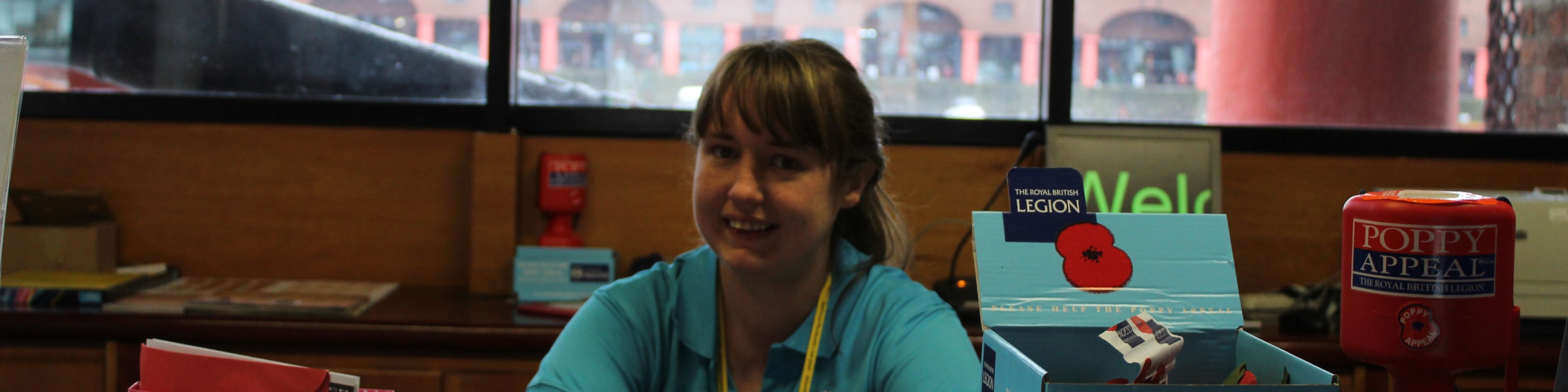 Lizzie from the Steps to Work Programme working on a placement at the Maritime Museum