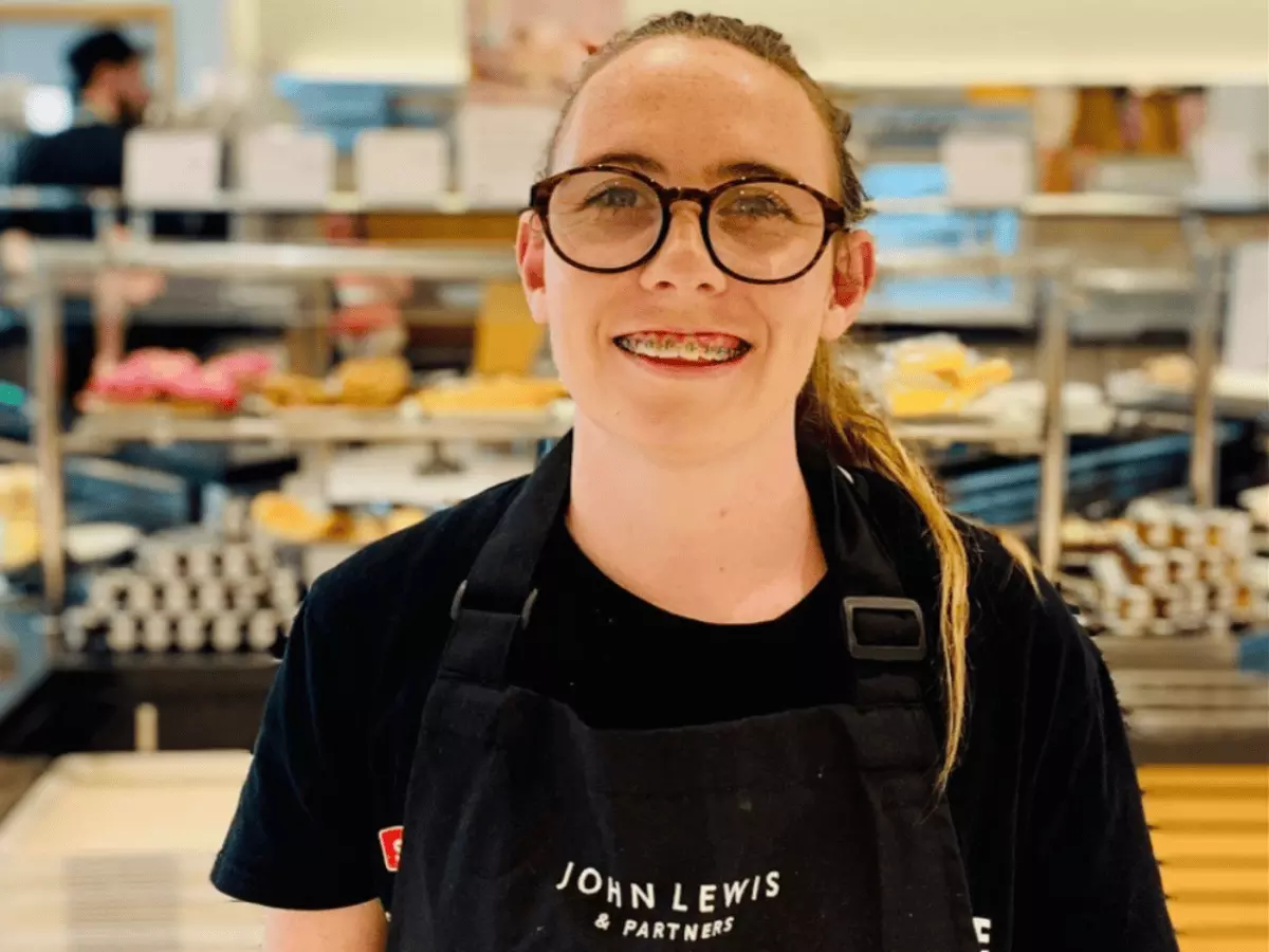 Megan, a trainee on the Steps to Work programme.